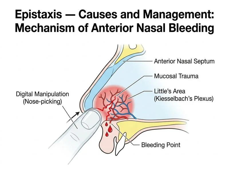 Epistaxis — Causes and Management diagram