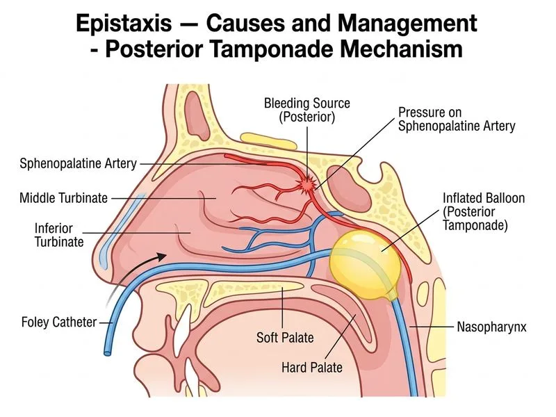 Epistaxis — Causes and Management diagram