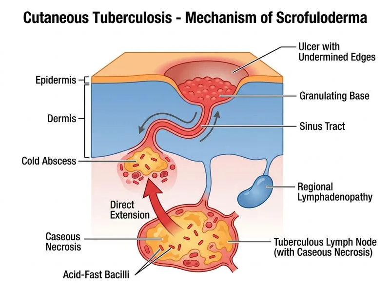 Cutaneous Tuberculosis diagram