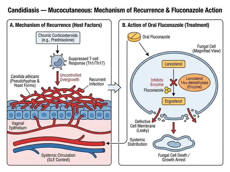 Candidiasis — Mucocutaneous diagram