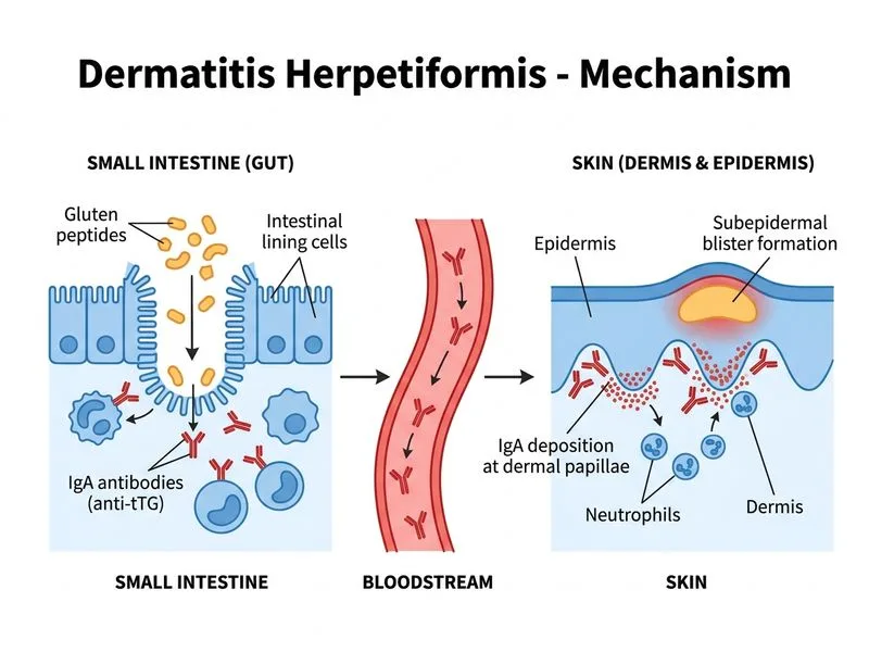 Dermatitis Herpetiformis diagram