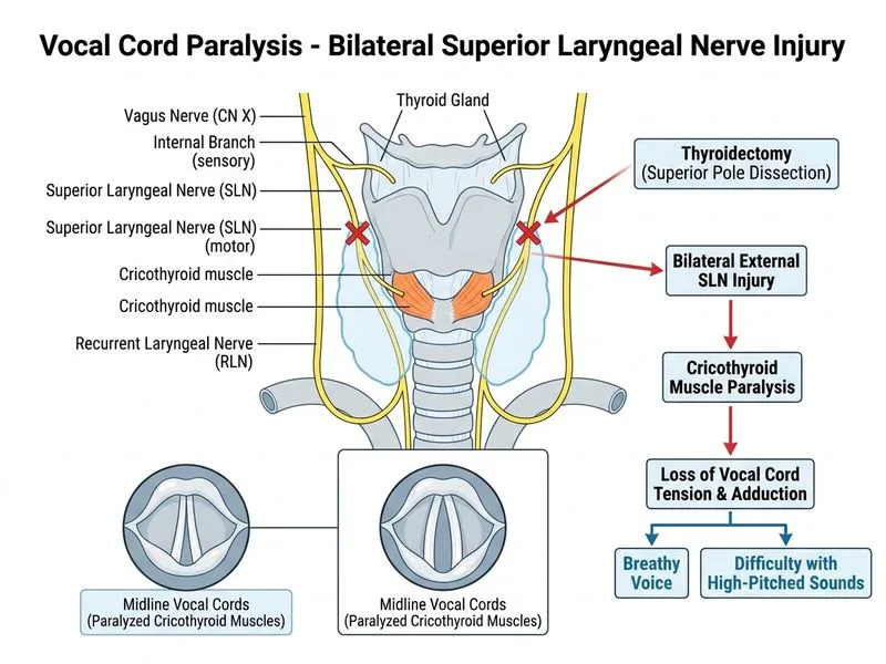 Vocal Cord Paralysis diagram