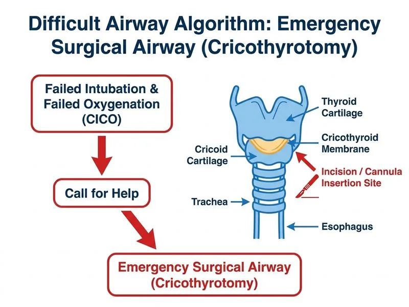 Difficult Airway Algorithm diagram