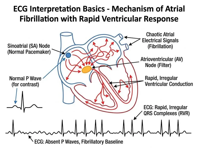 ECG Interpretation Basics diagram
