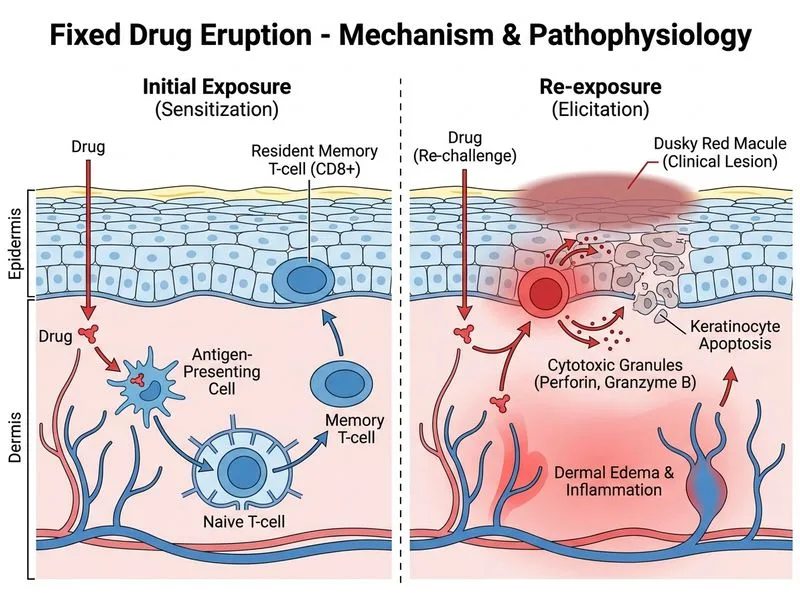 Fixed Drug Eruption diagram