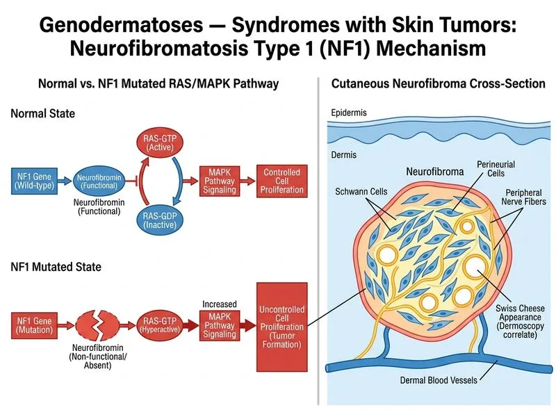 Genodermatoses — Syndromes with Skin Tumors diagram