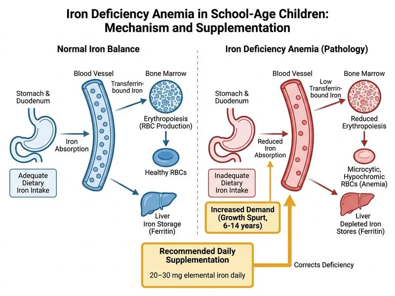 Iron and Anemia diagram