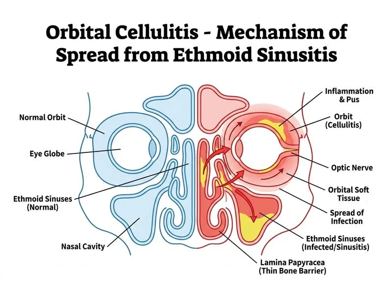 Orbital Cellulitis diagram
