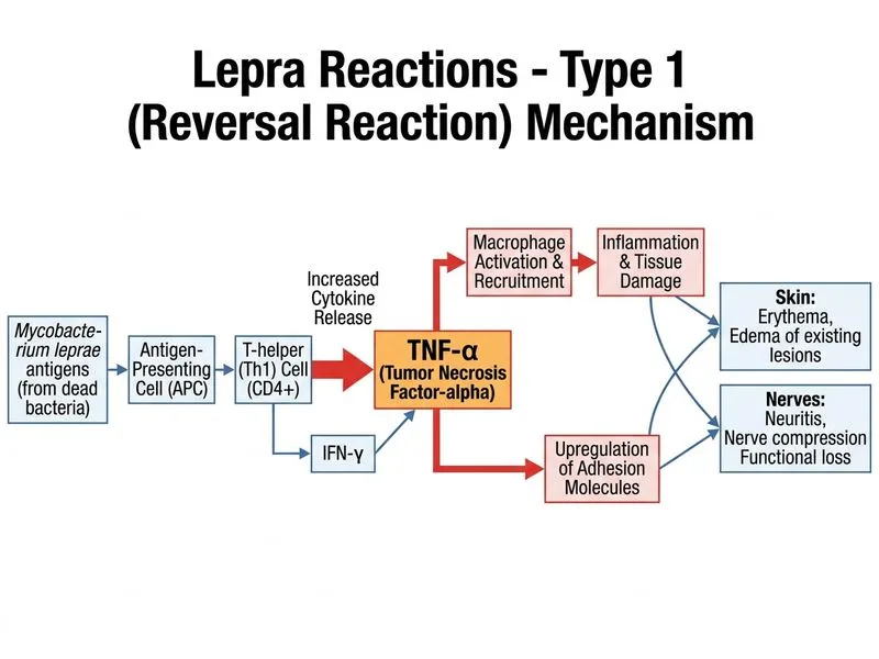 Lepra Reactions diagram