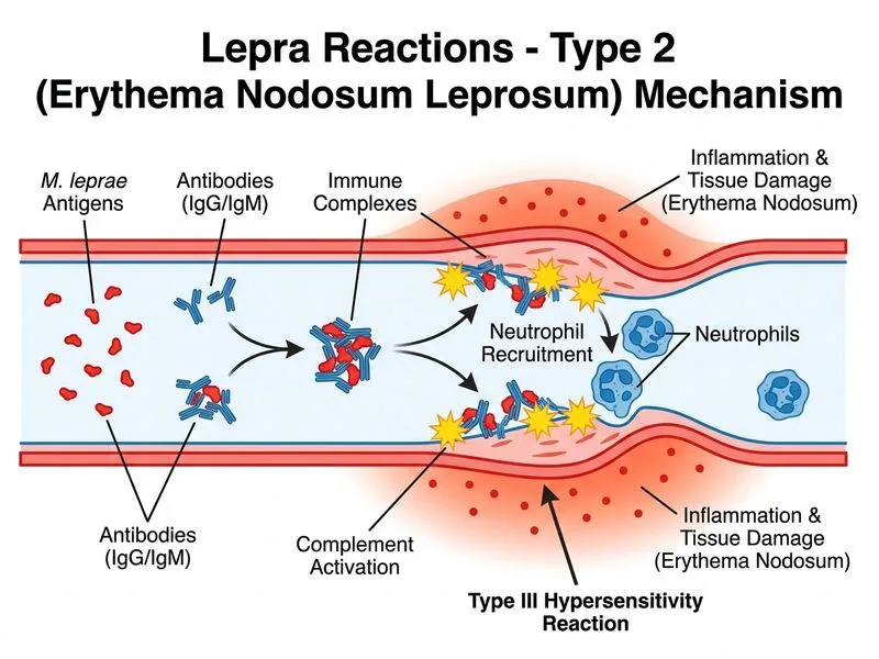 Lepra Reactions diagram