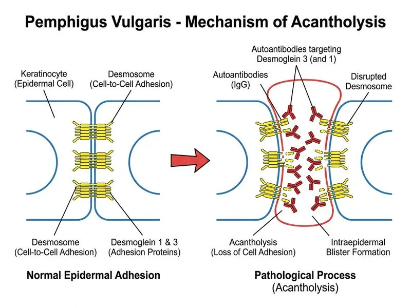 Pemphigus Vulgaris diagram