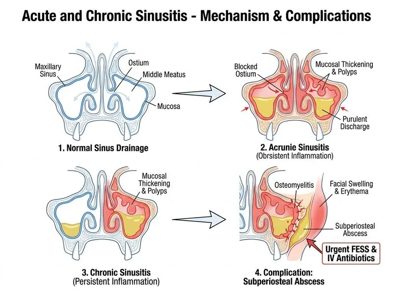 Acute and Chronic Sinusitis diagram
