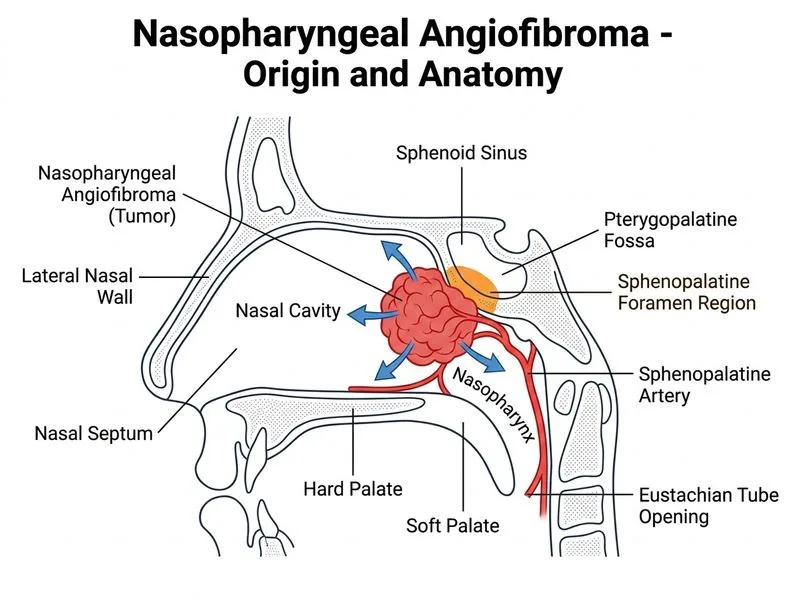 Nasopharyngeal Angiofibroma diagram