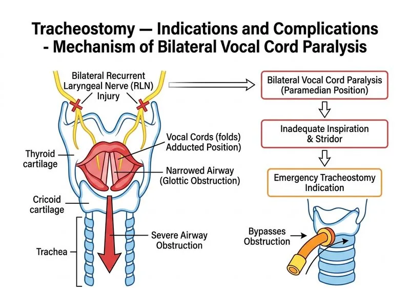 Tracheostomy — Indications and Complications diagram