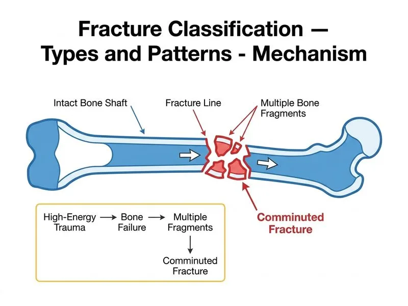 Fracture Classification — Types and Patterns diagram