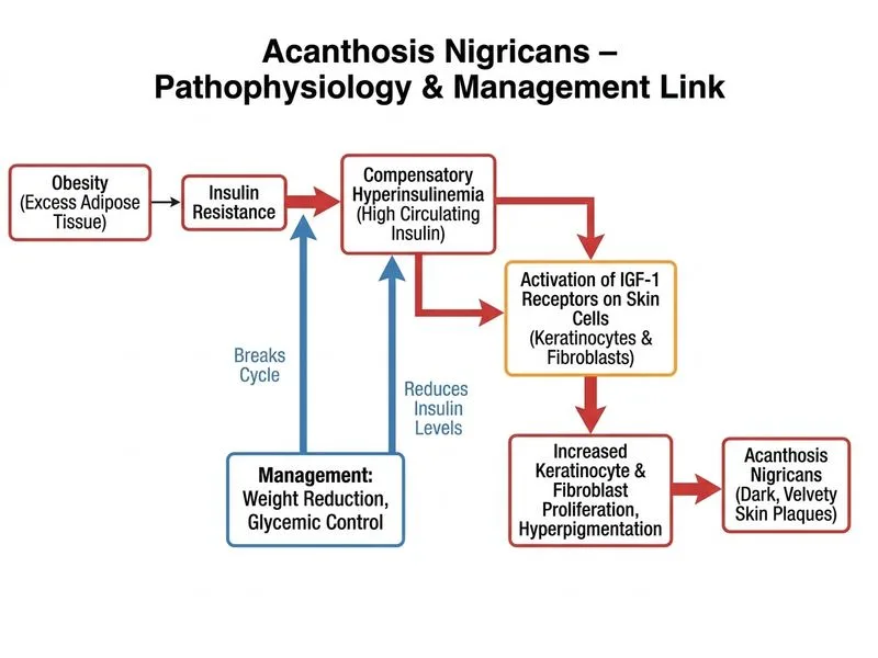 Acanthosis Nigricans diagram