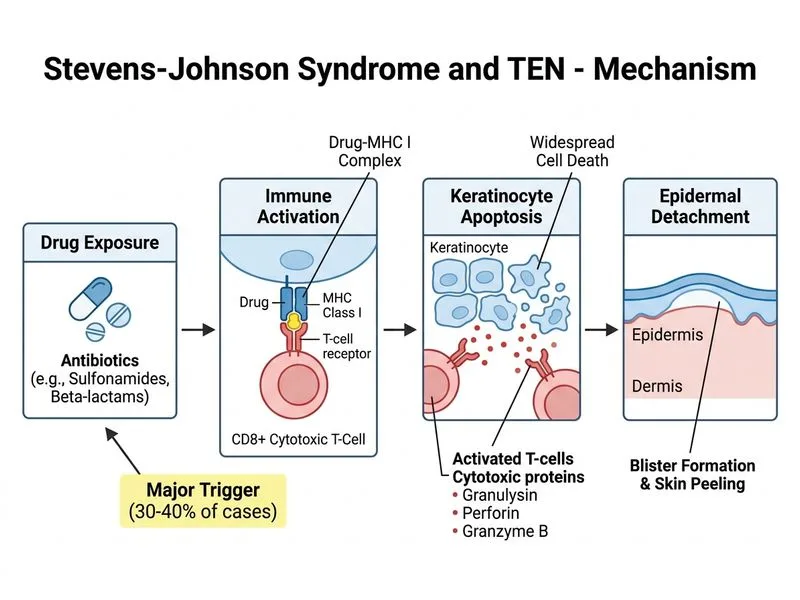 Stevens-Johnson Syndrome and TEN diagram