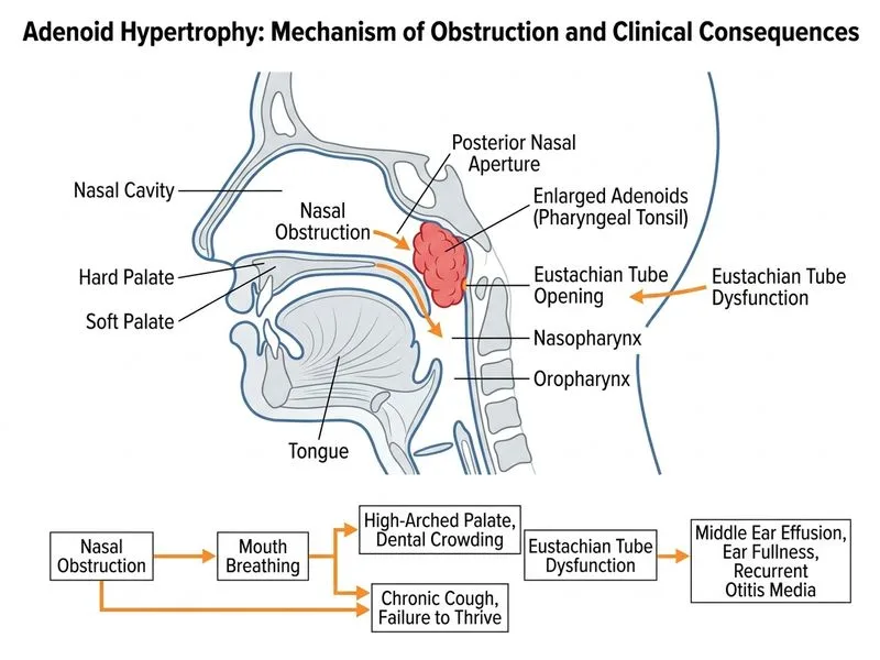 Adenoid Hypertrophy diagram