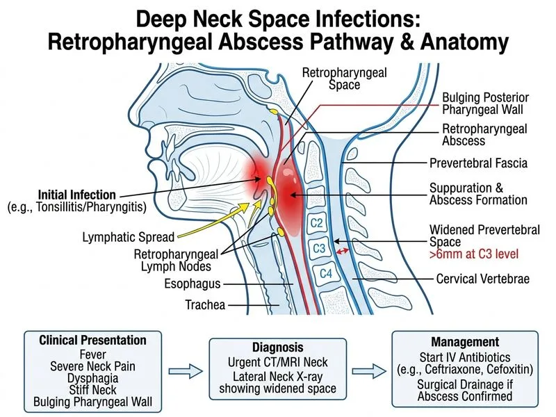 Deep Neck Space Infections diagram
