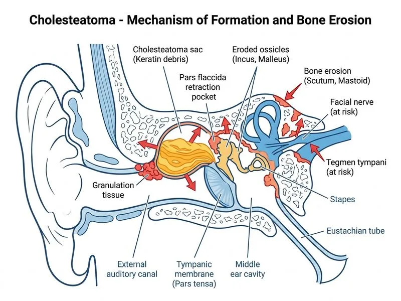 Cholesteatoma diagram