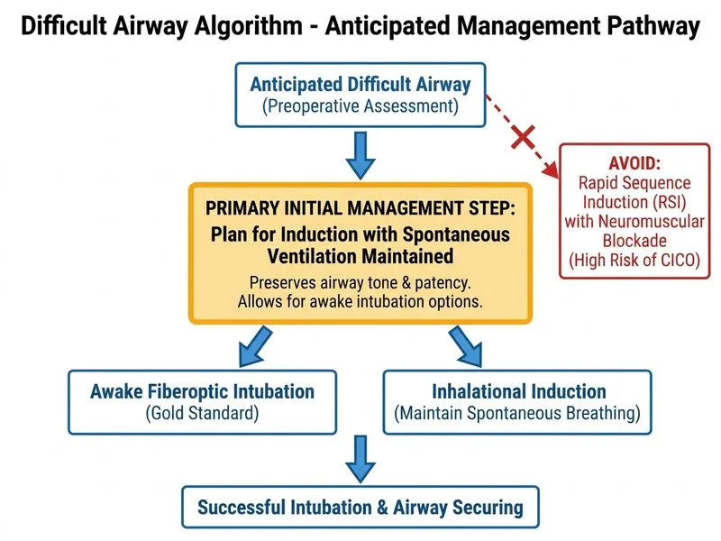 Difficult Airway Algorithm diagram