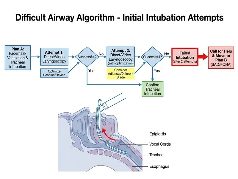 Difficult Airway Algorithm diagram
