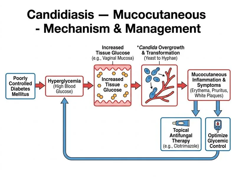Candidiasis — Mucocutaneous diagram