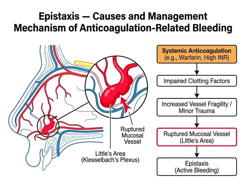 Epistaxis — Causes and Management diagram