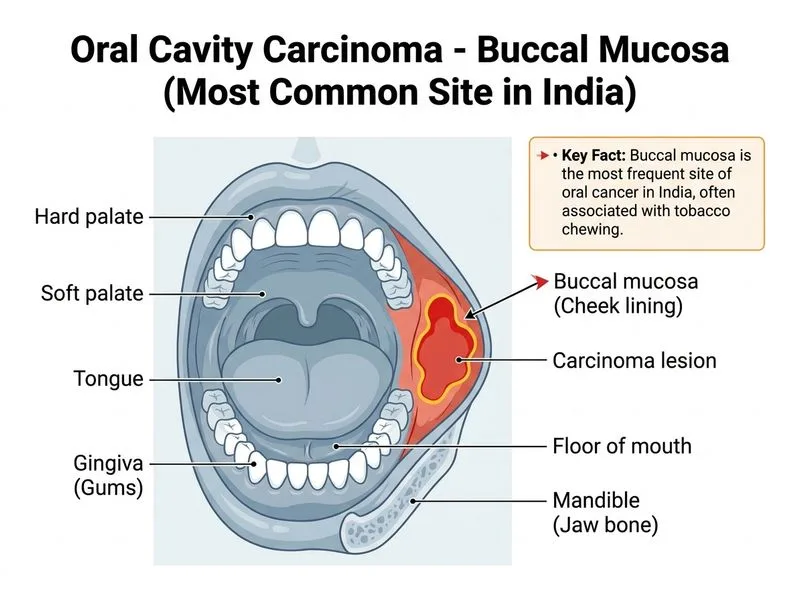 Oral Cavity Carcinoma diagram