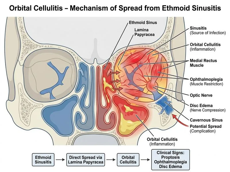 Orbital Cellulitis diagram