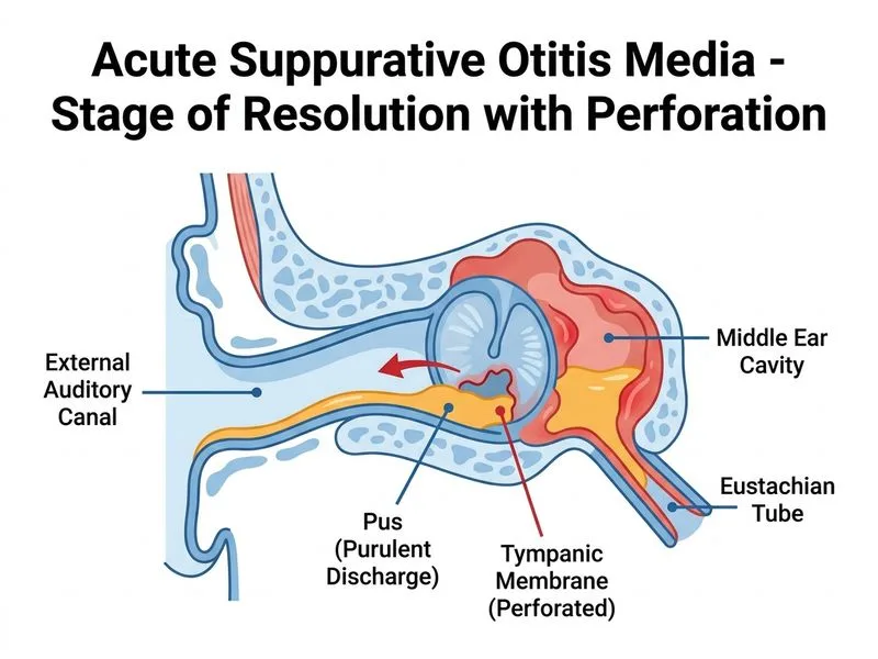 Acute Suppurative Otitis Media diagram