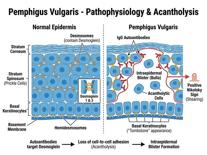 Pemphigus Vulgaris diagram