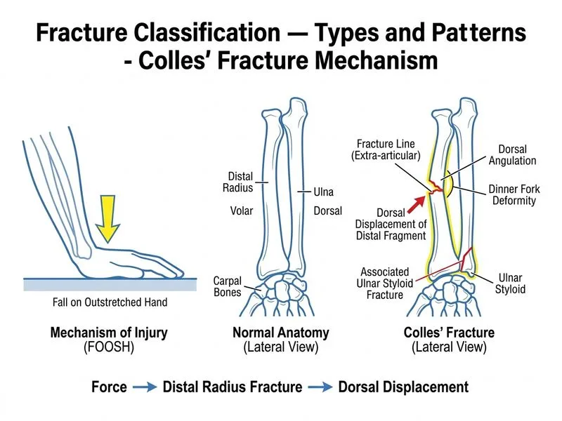 Fracture Classification — Types and Patterns diagram