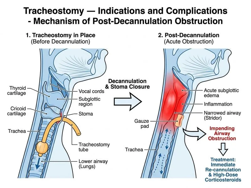 Tracheostomy — Indications and Complications diagram