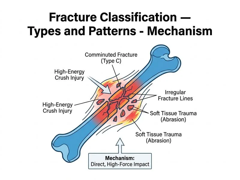 Fracture Classification — Types and Patterns diagram