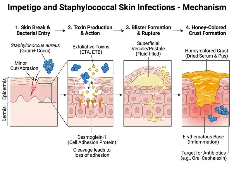 Impetigo and Staphylococcal Skin Infections diagram