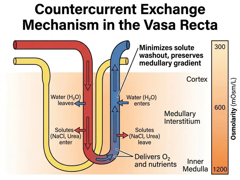Countercurrent Mechanism diagram