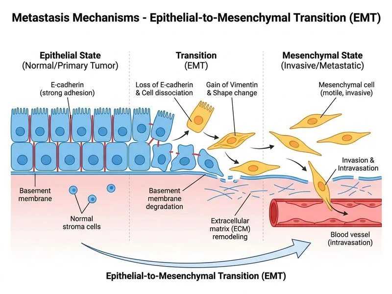 Metastasis Mechanisms diagram