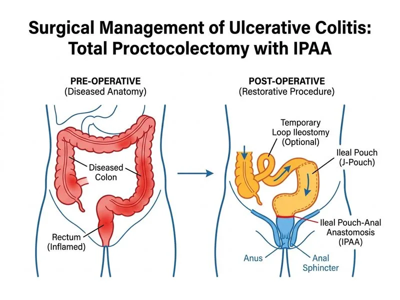 Inflammatory Bowel Disease — Surgical diagram