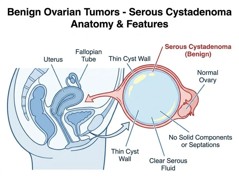 Benign Ovarian Tumors diagram