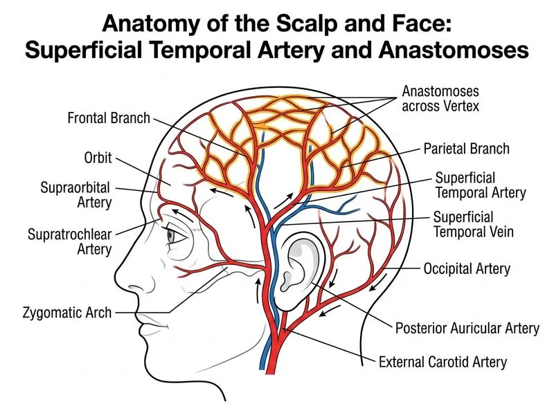 Scalp and Face diagram