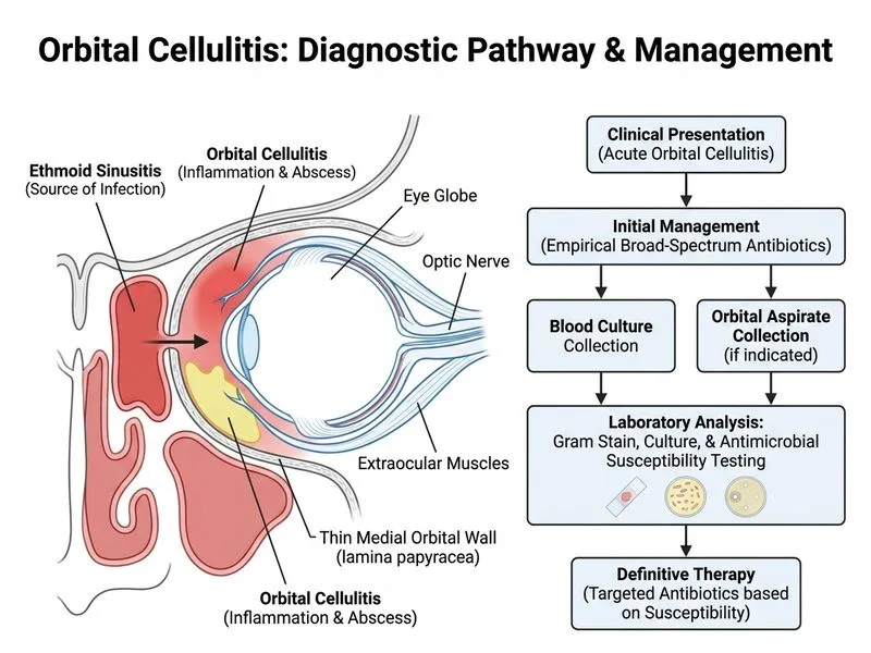 Orbital Cellulitis diagram