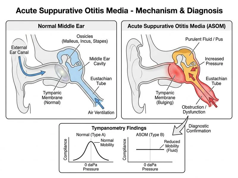 Acute Suppurative Otitis Media diagram