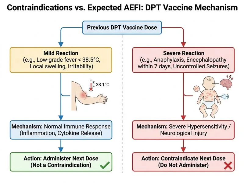 Contraindications and AEFI diagram