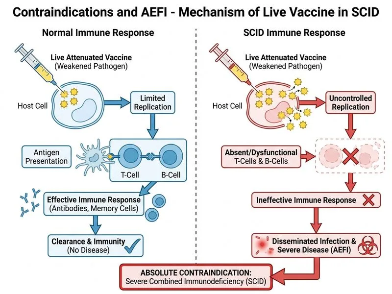 Contraindications and AEFI diagram