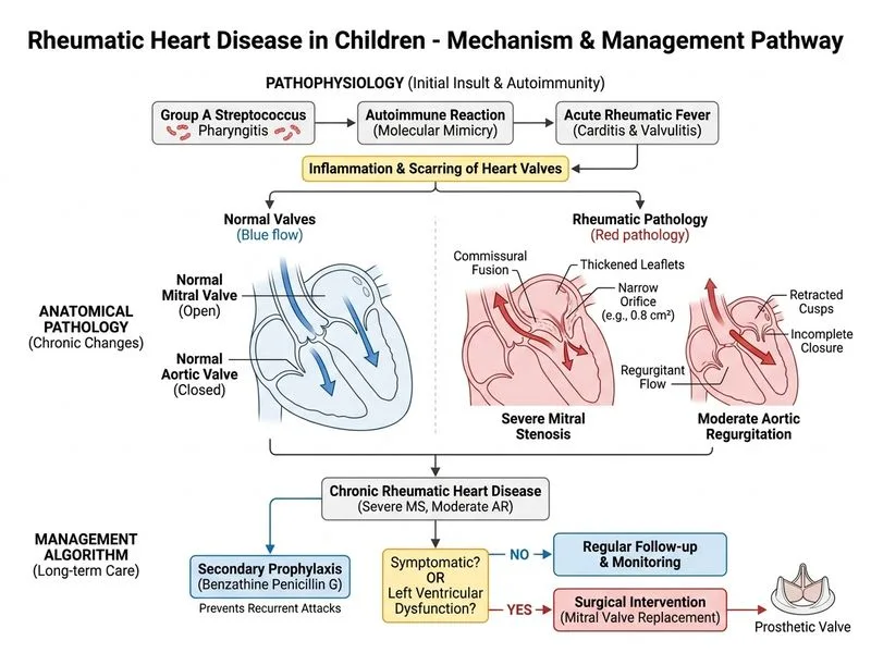 Rheumatic Heart Disease in Children diagram