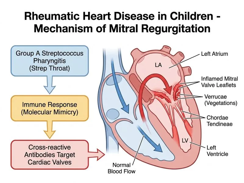 Rheumatic Heart Disease in Children diagram