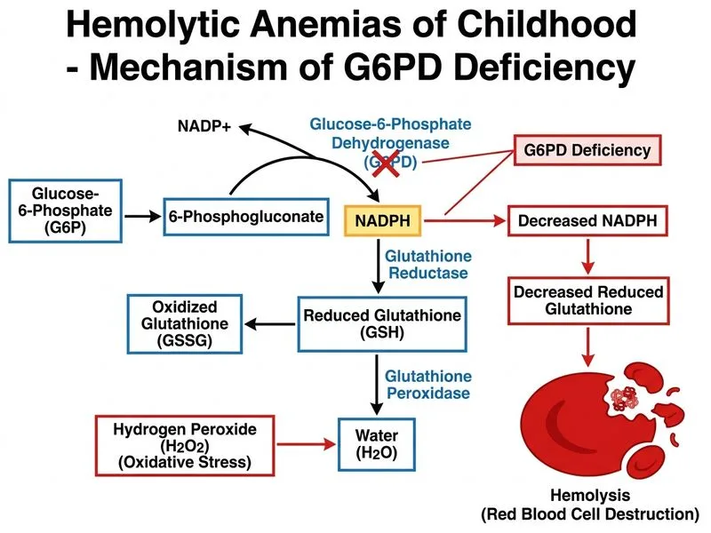 Hemolytic Anemias of Childhood diagram