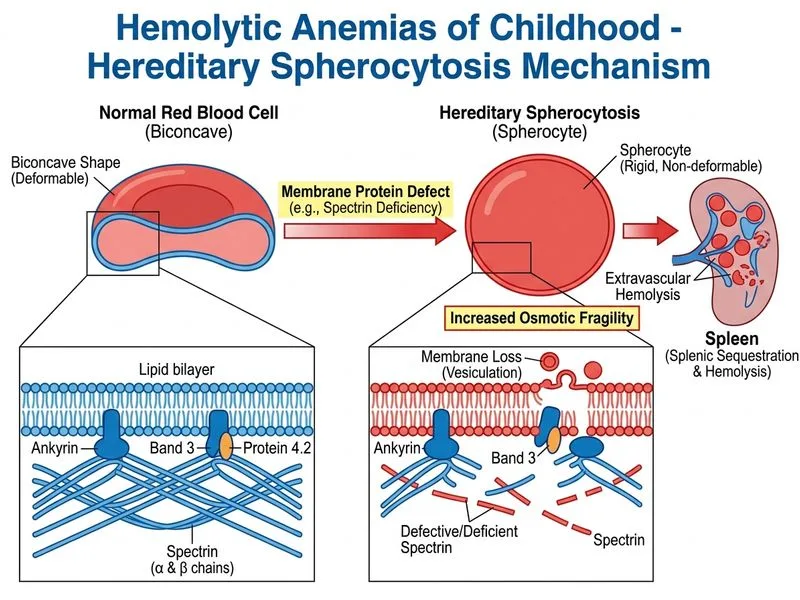 Hemolytic Anemias of Childhood diagram