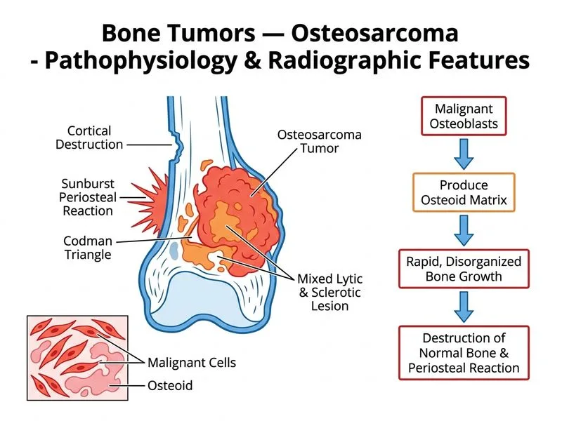Bone Tumors — Osteosarcoma diagram
